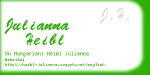 julianna heibl business card